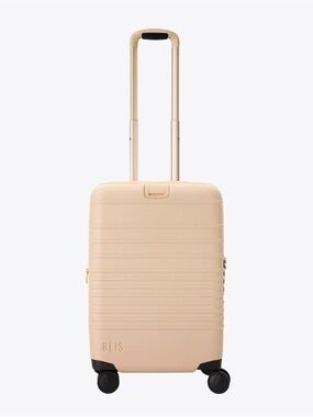BÉIS Carry-On Roller Suitcase – Beige